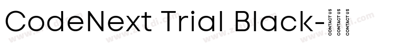 CodeNext Trial Black字体转换